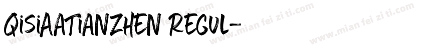 QisiAaTianZhen Regul字体转换